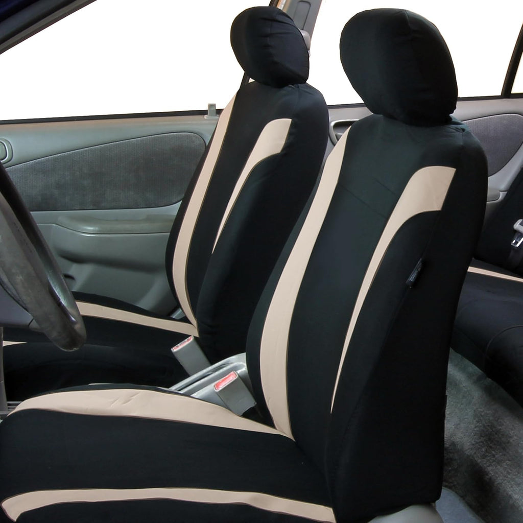 Full Set Flat Cloth Car Seat Covers with Split Bench Z342