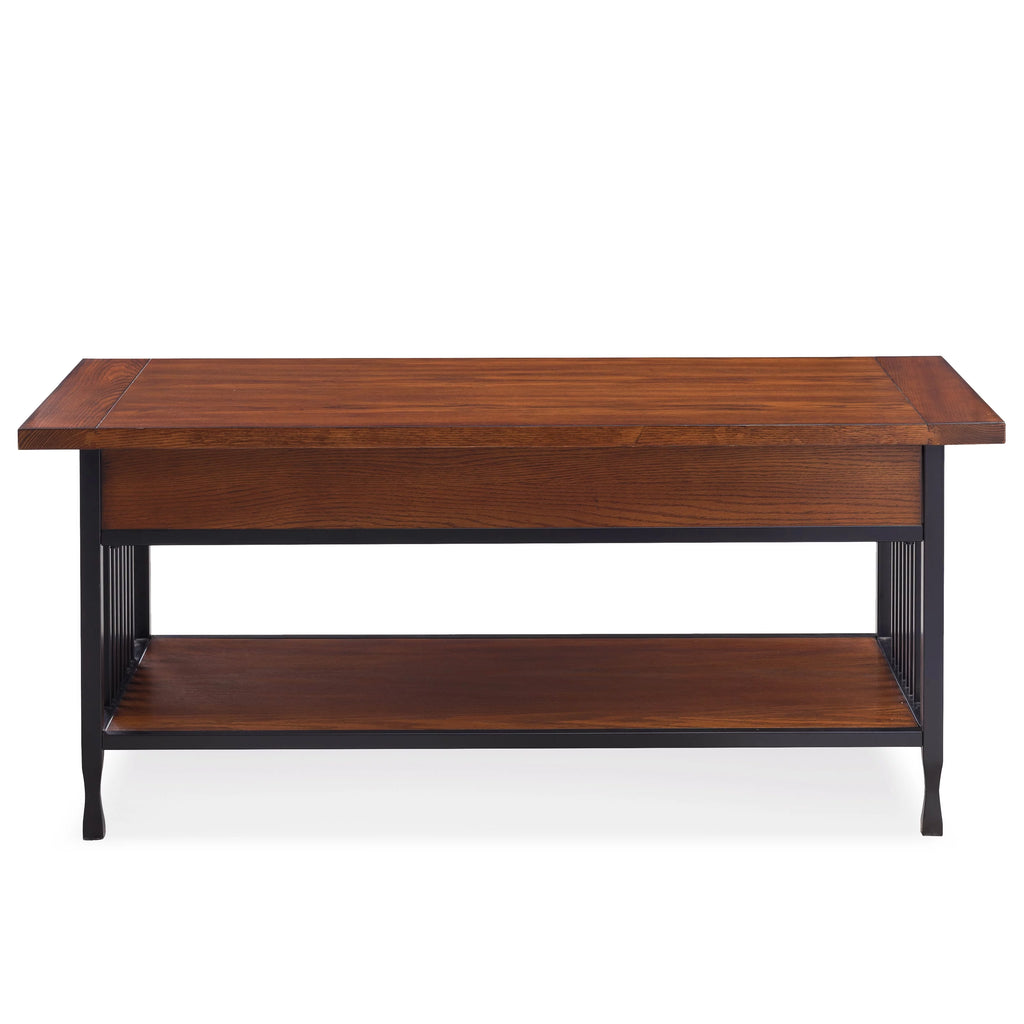 Rustic Two Drawer Coffee Table with Shelf H928224