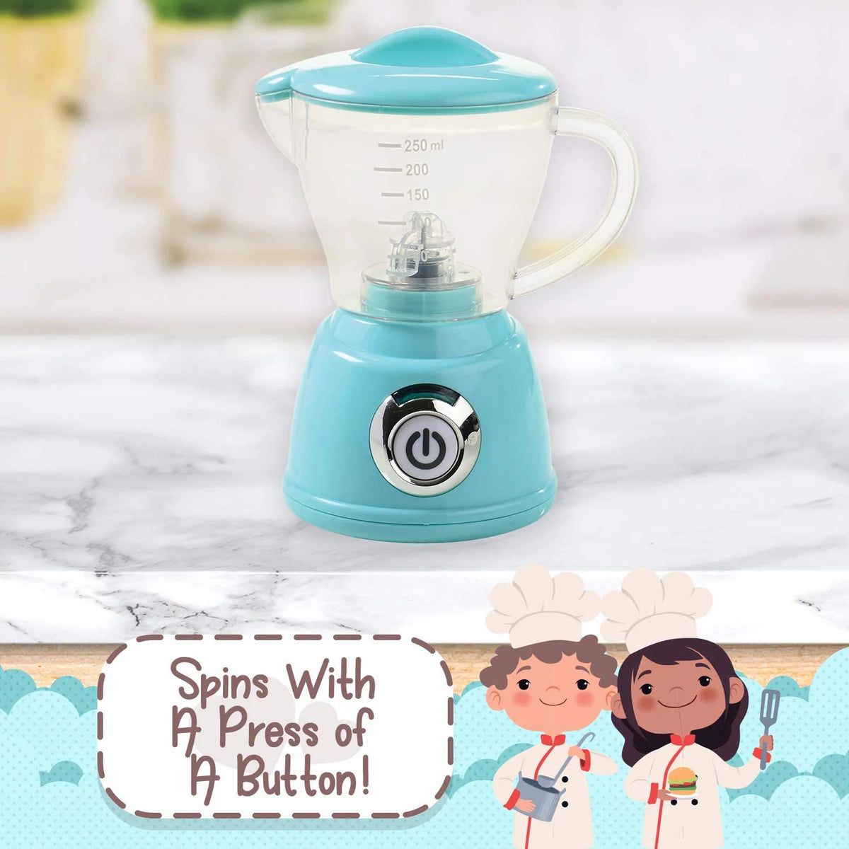Blue 3-Piece Kitchen Appliance Playset U1587