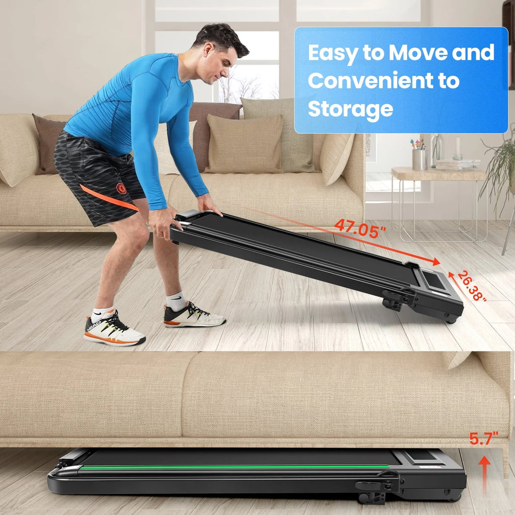 Folding Treadmill 300 Weight Capacity with Remote Control T7980