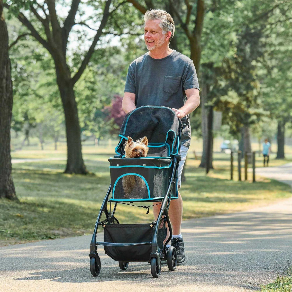 Black Pet Stroller R477