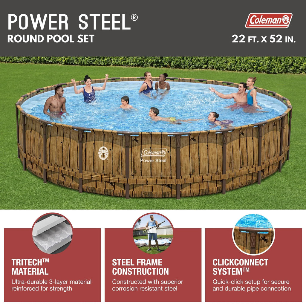 Round Metal Frame Above Ground Pool Set A88415