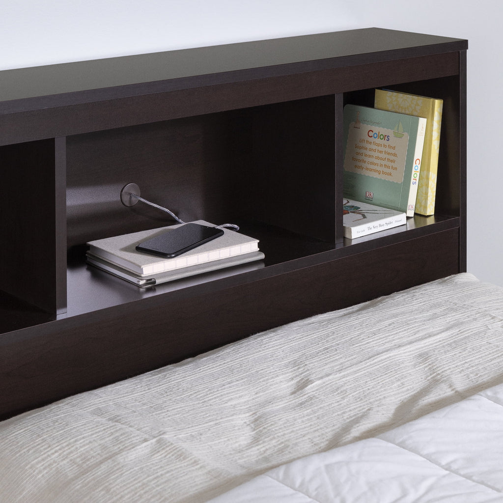 Twin 3 Drawer Storage Bed with Bookcase Headboard C437243