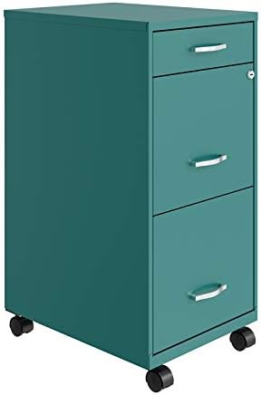 3 Drawer Metal Mobile File Cabinet with Lock H808