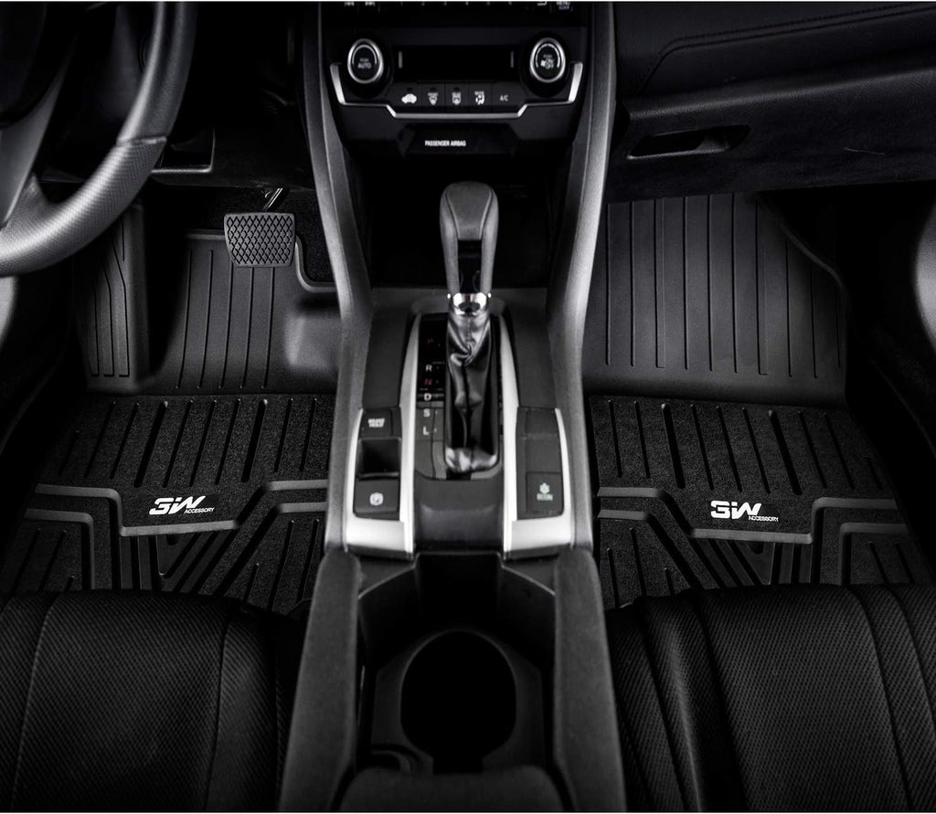 Black TPE All Weather Floor Mats Full Set B292