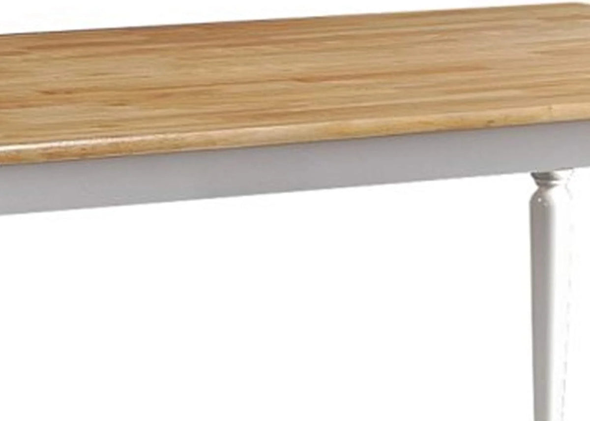 Rectangular Wooden Dining Table with Turned Legs K607