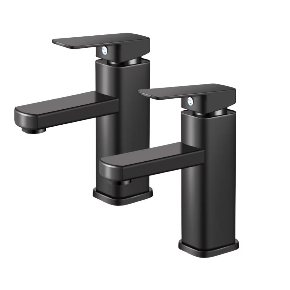 2Pack Single Handle Black Bathroom Sink Faucet B13398