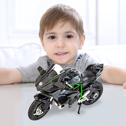 1:12 DieCast Motorcycle Model Black Q210