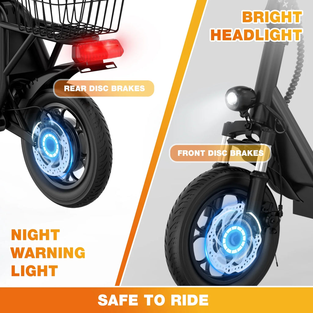 Electric Scooter with Seat O84801