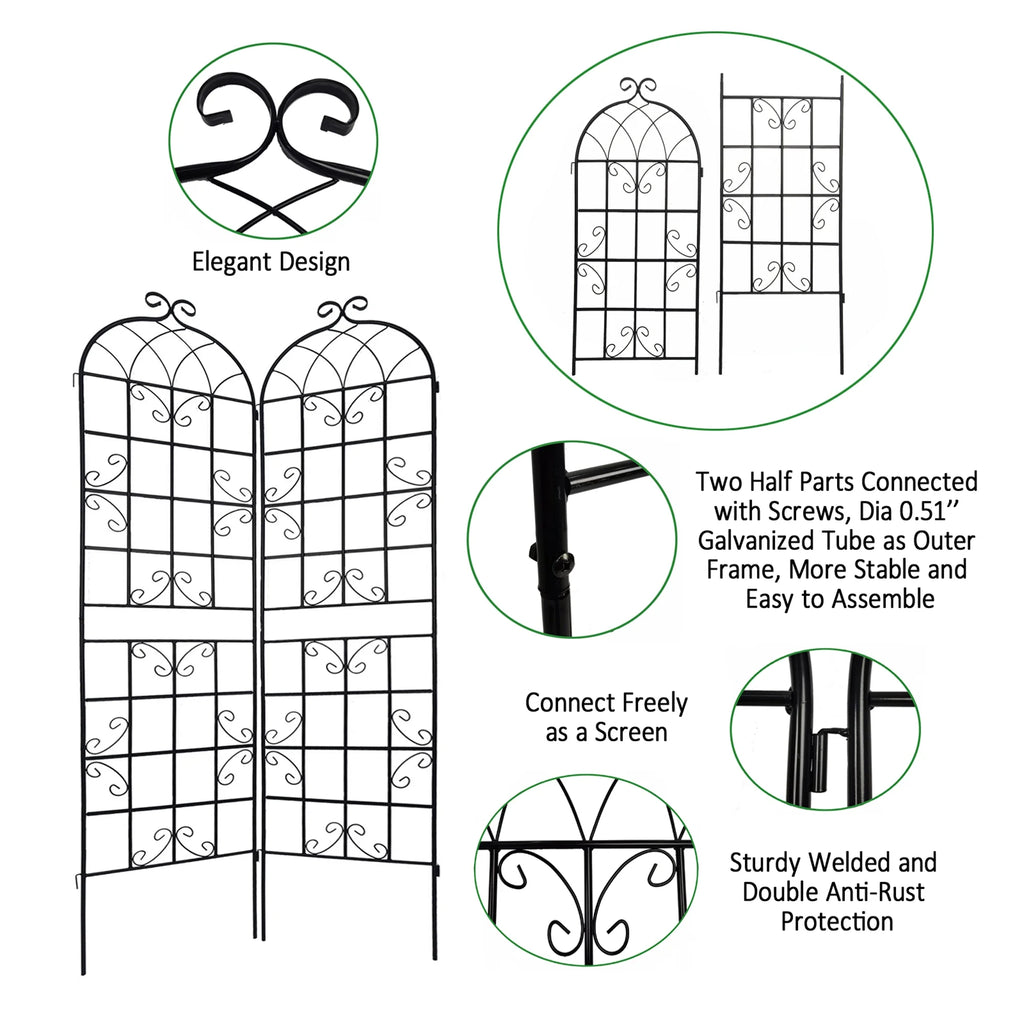 Metal Garden Trellis Black A18344