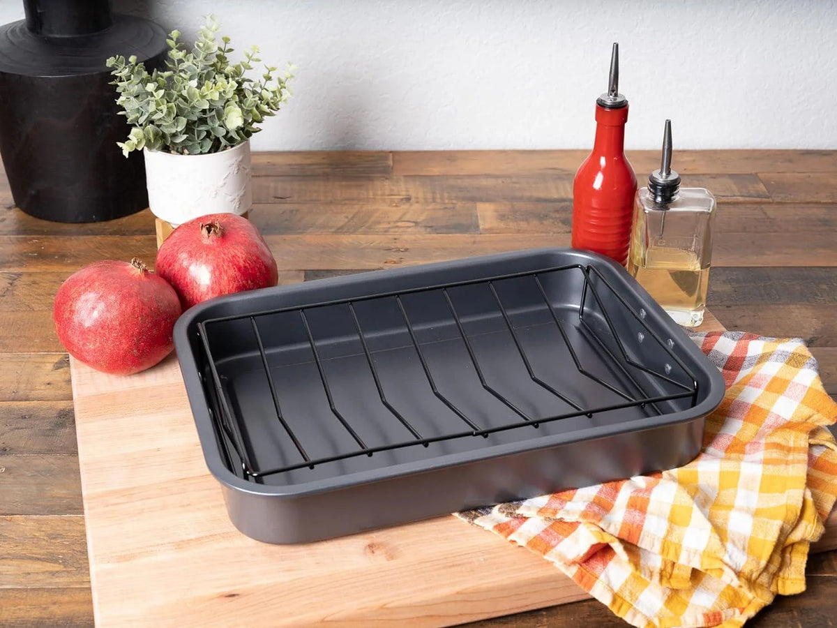 16" x 12" V-Shaped Nonstick Roasting Rack B53705