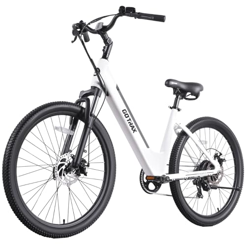 26" Electric Bike 500W 7-Speed Step-Thru Bicycle K319