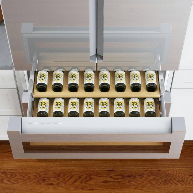 36 in. Counter Depth French Door Refrigerator with Beverage Cooler Drawer Z6357