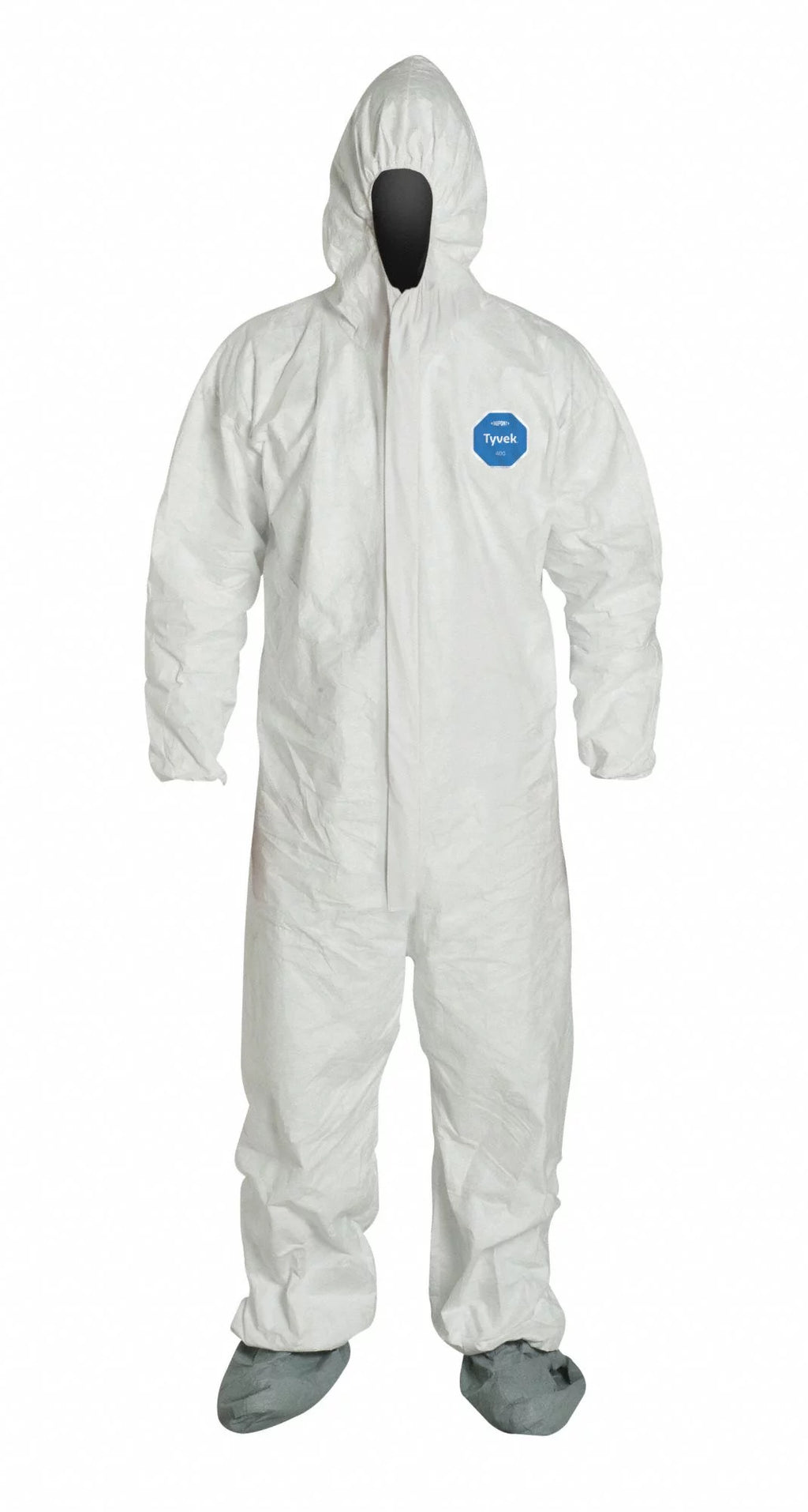 Hooded Coveralls, White, Tyvek 400, PK6 O918