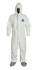 Hooded Coveralls, White, Tyvek 400, PK6 O918