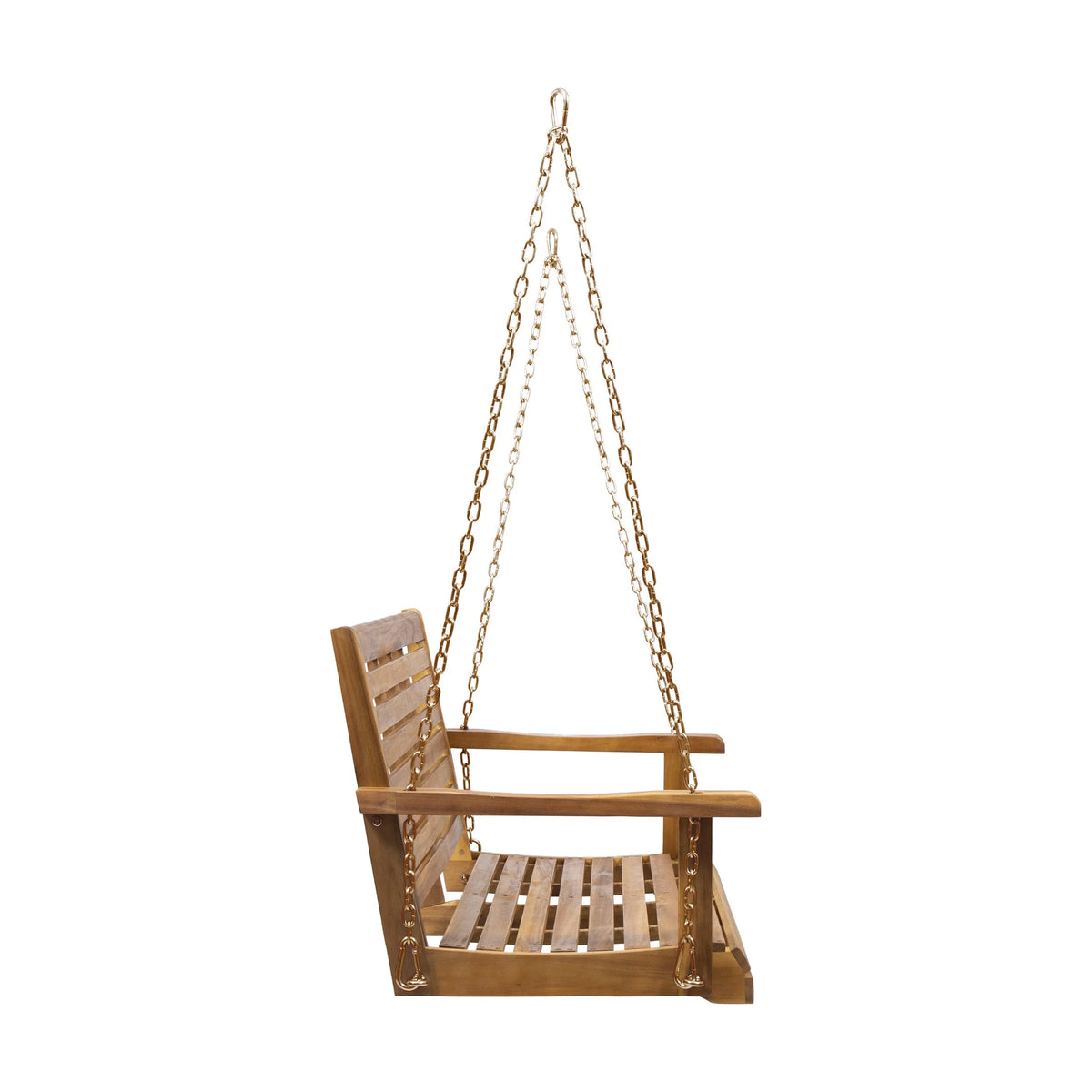 Teak Acacia Wood Outdoor Porch Swing B69158