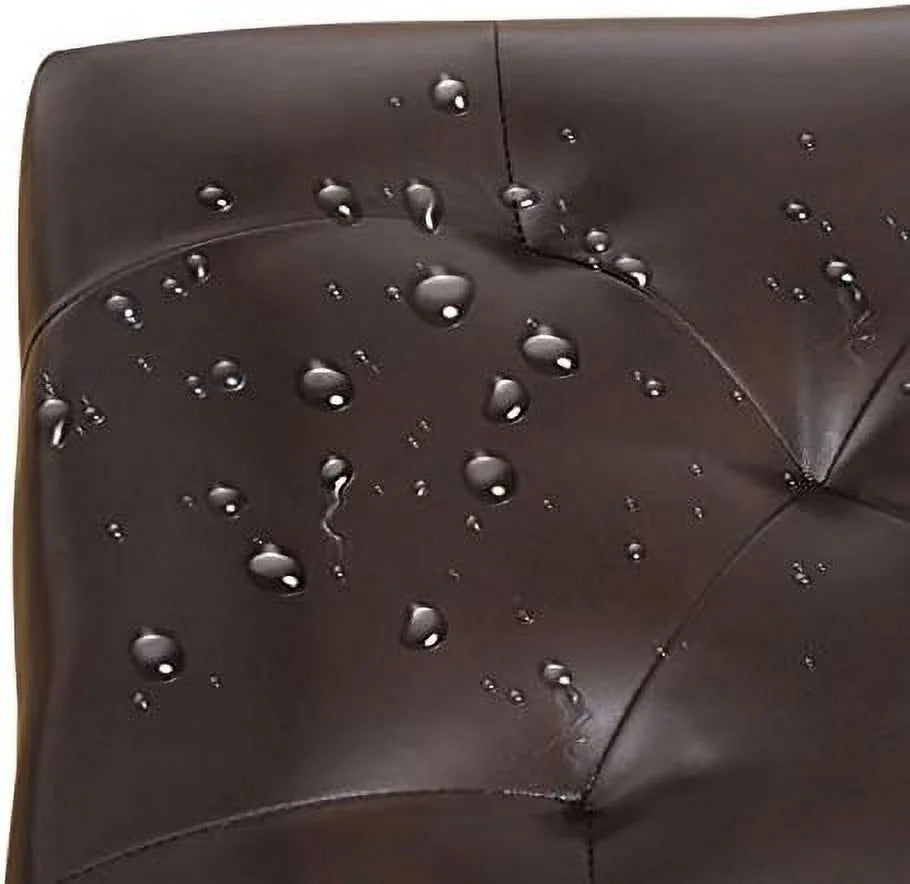 Rectangular PU Leather Tufted Ottoman Bench with Lift Off Lid T285974