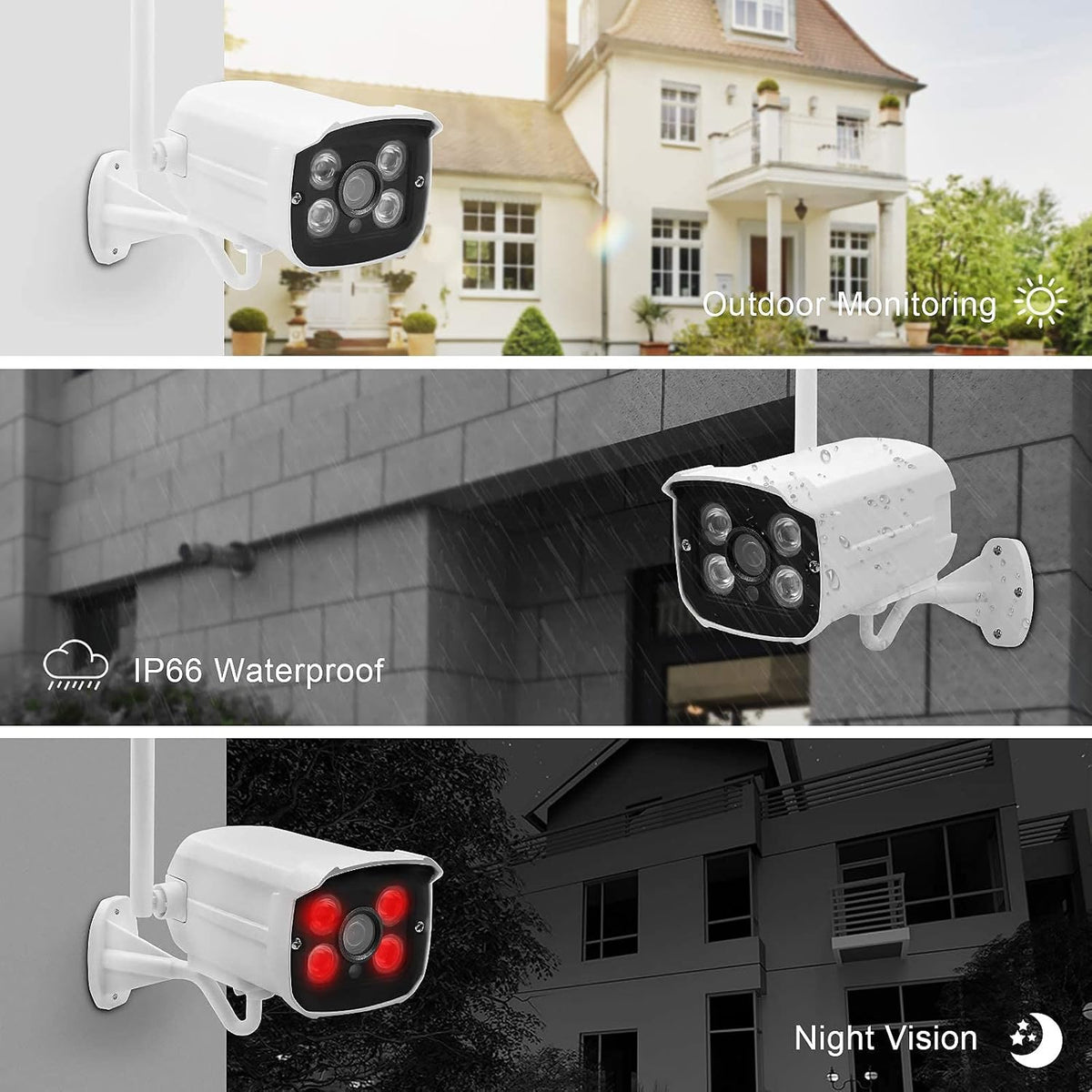 1080P 8CH Wireless Security Camera System with 1TB Hard Drive F7453