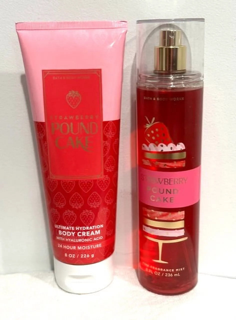 Strawberry Pound Cake Body Cream and Fragrance Mist H339