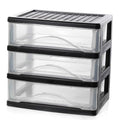 Medium 4 Drawer Clear Stacking Desktop Organizer O9151