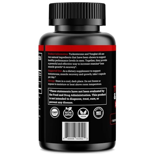 Black 1000mg Turkesterone Supplement K22936
