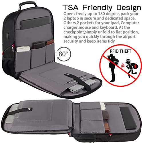 Extra Large 18.4 inch Laptop Backpack with USB Charging Port M269612