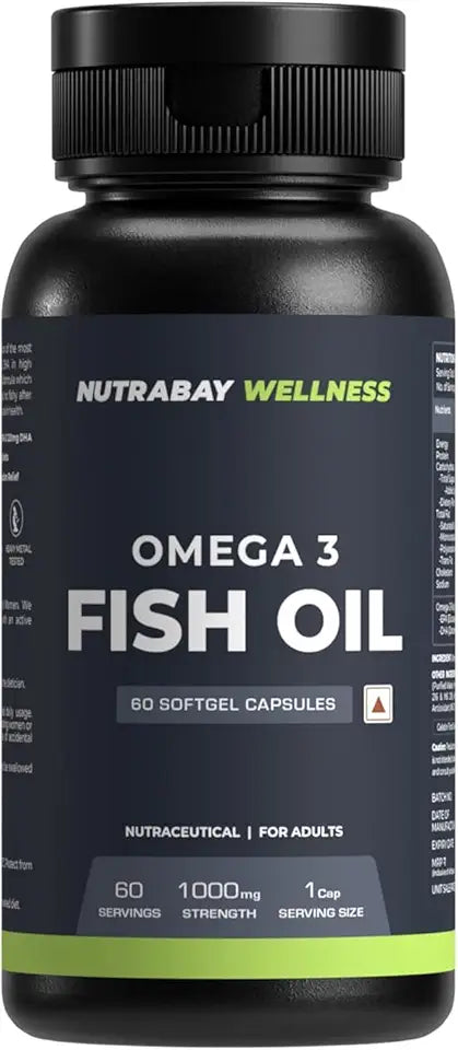 60 Capsules 1000 mg Omega 3 Fish Oil N5420