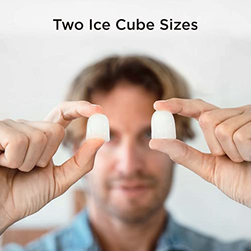 Countertop Ice Maker with 2L Capacity, 26lbs in 24Hrs, 2 Sizes Bullet Ice O7934