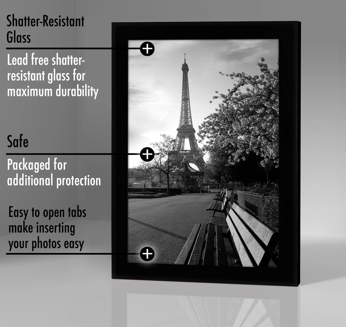 Black 8 x 12 Picture Frame X5676