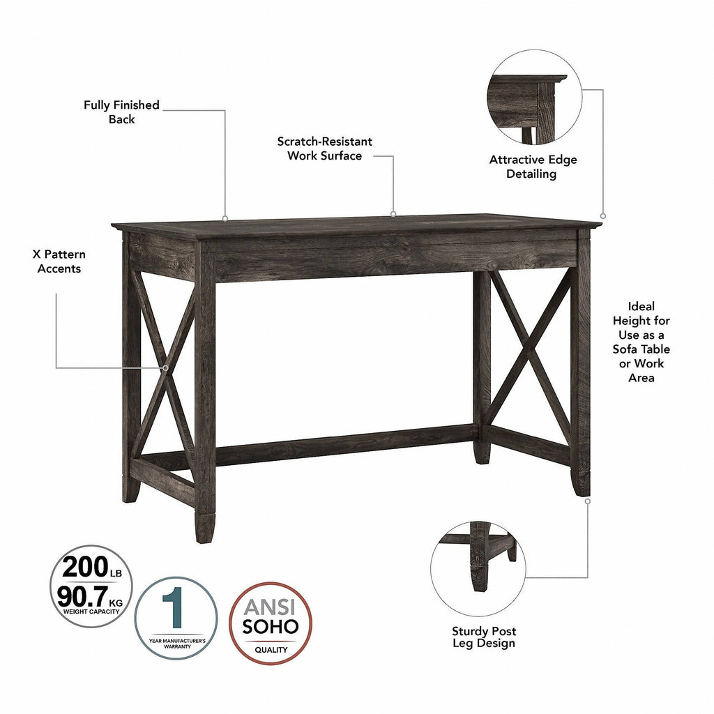 48-Inch Writing Desk with Lateral File Cabinet G38444