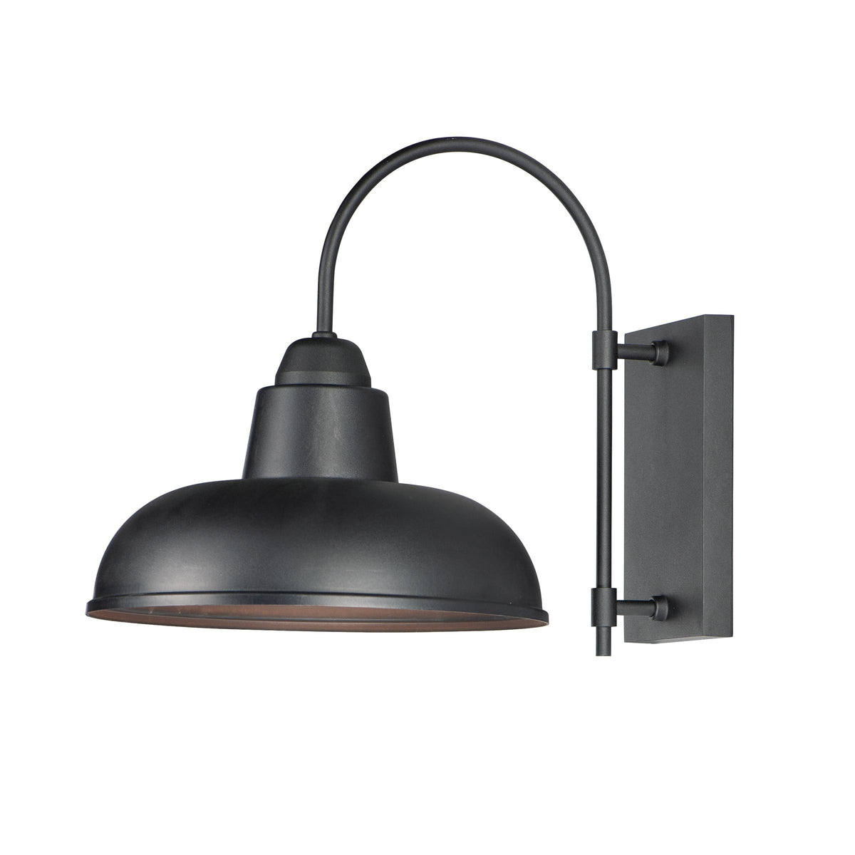 1 Light Black Outdoor Wall Sconce V7260