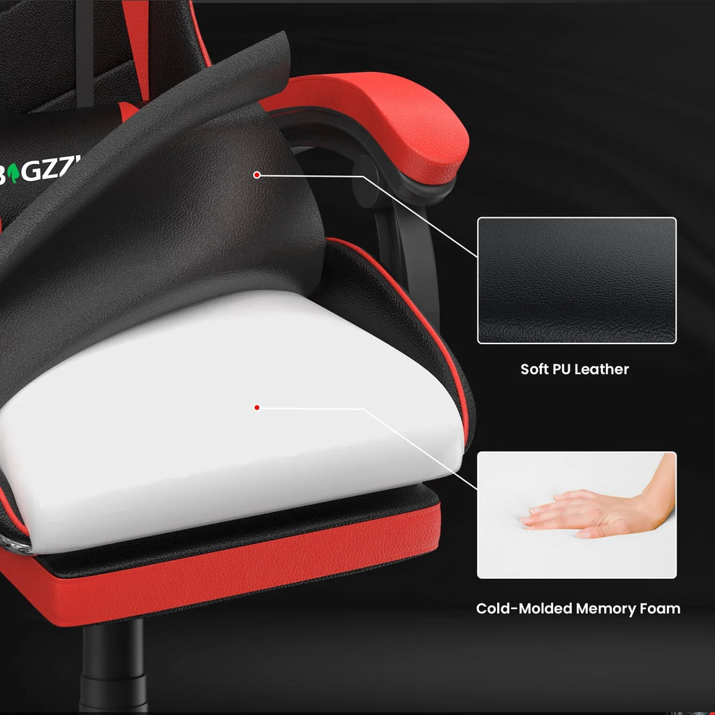 Pink Gaming Chair with Lumbar Support Height Adjustable I191264