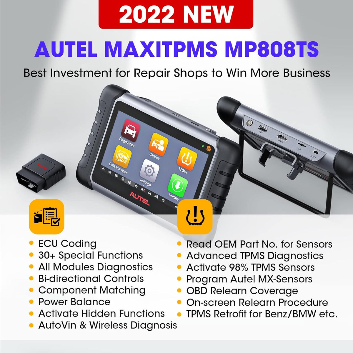 Car Scanner with ECU Coding and TPMS Features P208