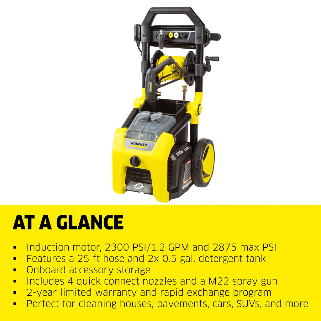 Electric Pressure Washer with 3 Nozzles and Hose S941263