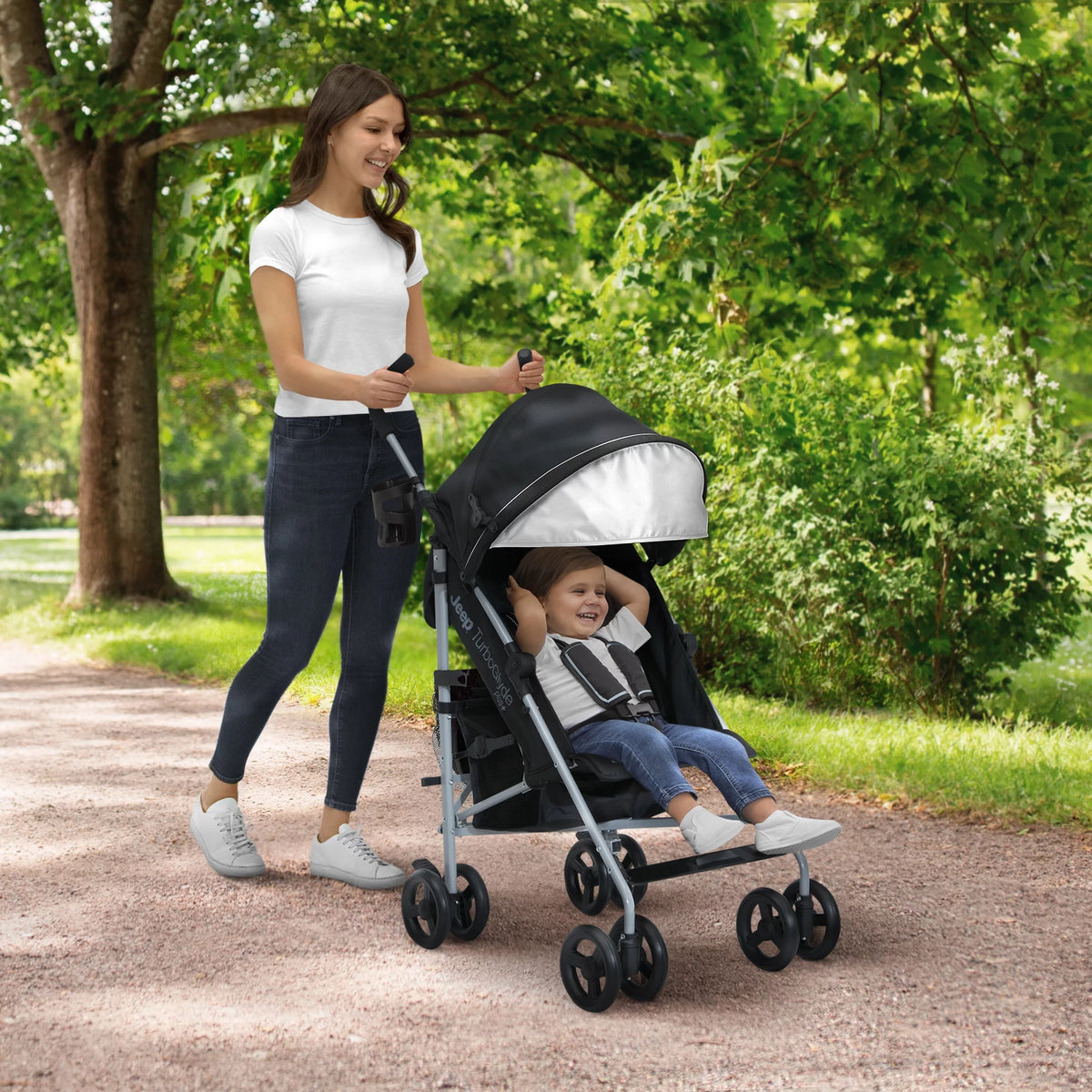 Lightweight Travel Stroller 13.7 Pounds Black V440