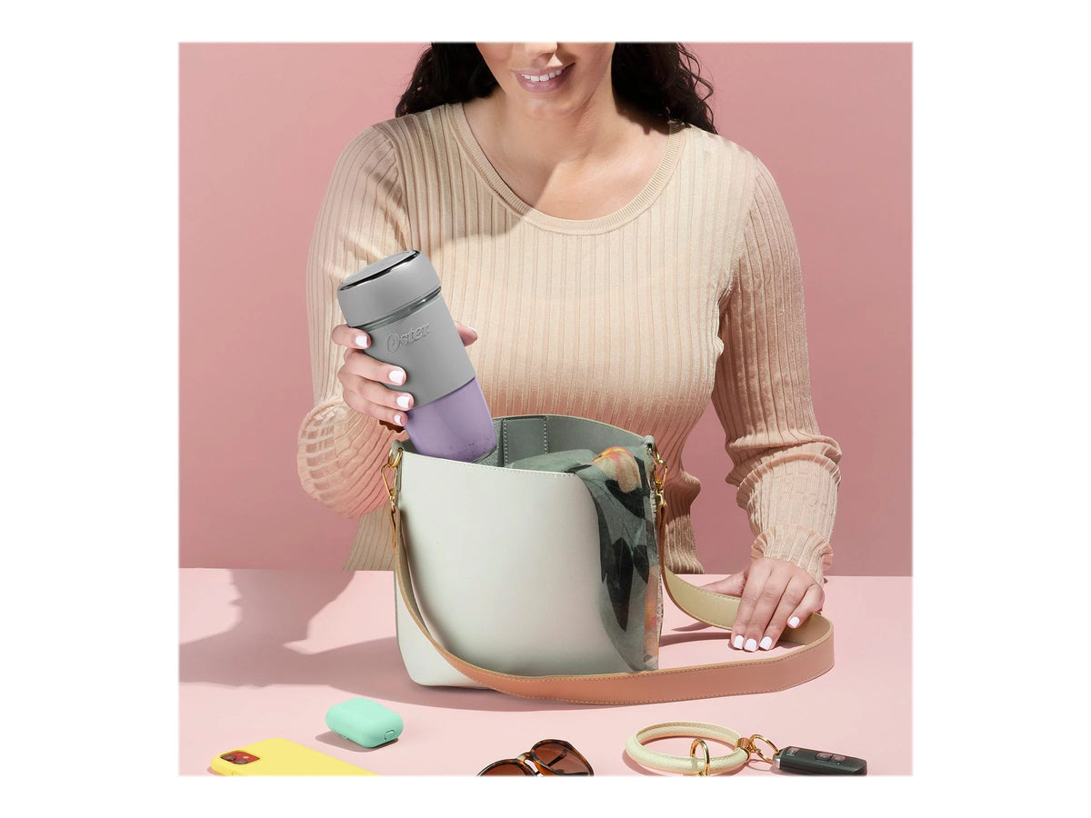 10-oz Portable Blender with Drinking Lid T387