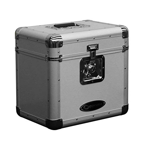 Black Stackable Record Utility Case for 70 12" Vinyl Records O6956