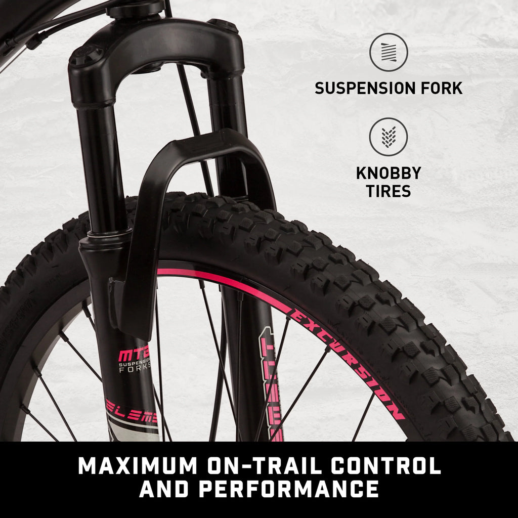 Black 24-in. 21 Speeds Mountain Bike Y6949