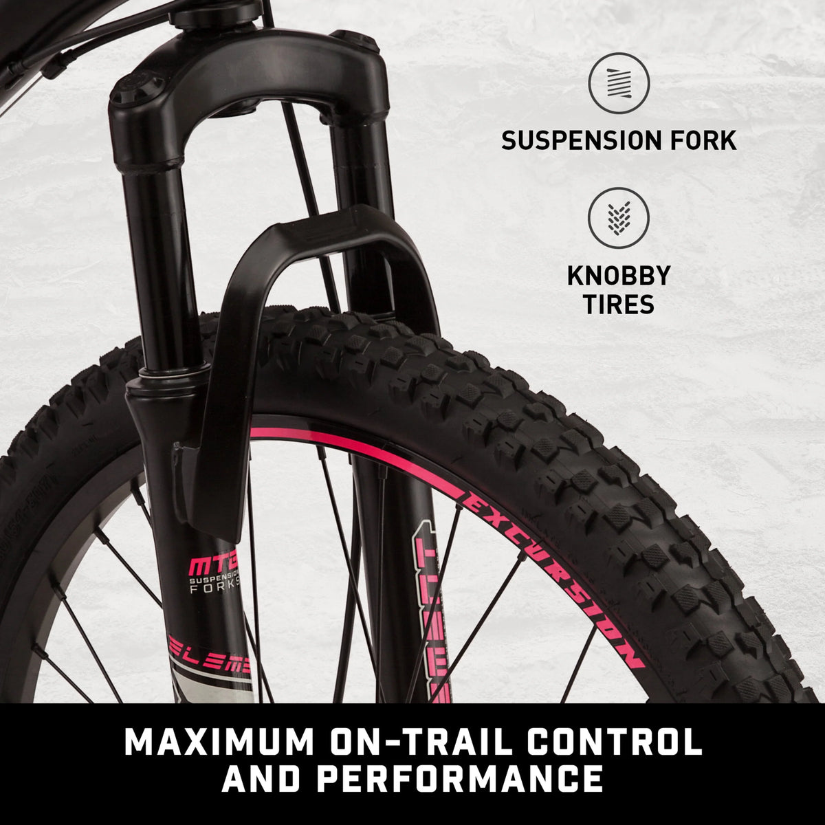 Black 24-in. 21 Speeds Mountain Bike Y6949