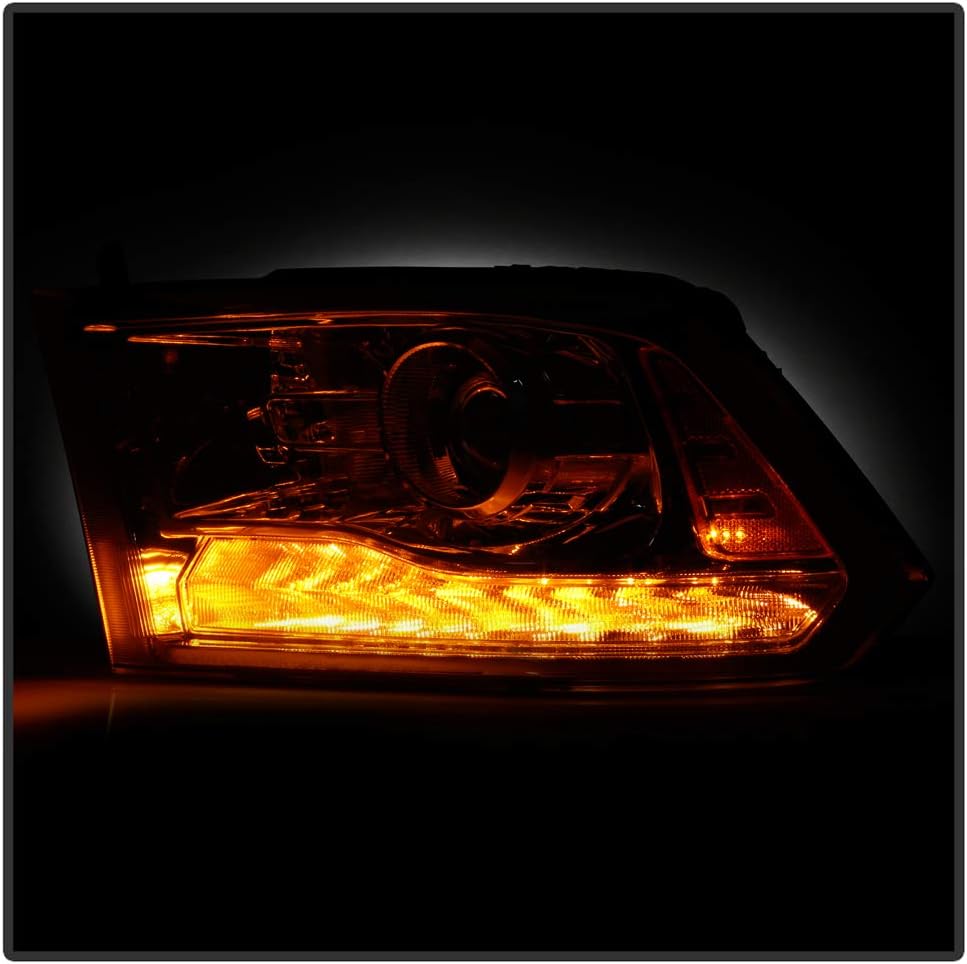 2013-2018 Ram 1500 2500 3500 Chrome LED Projector Headlights Pair Z26175
