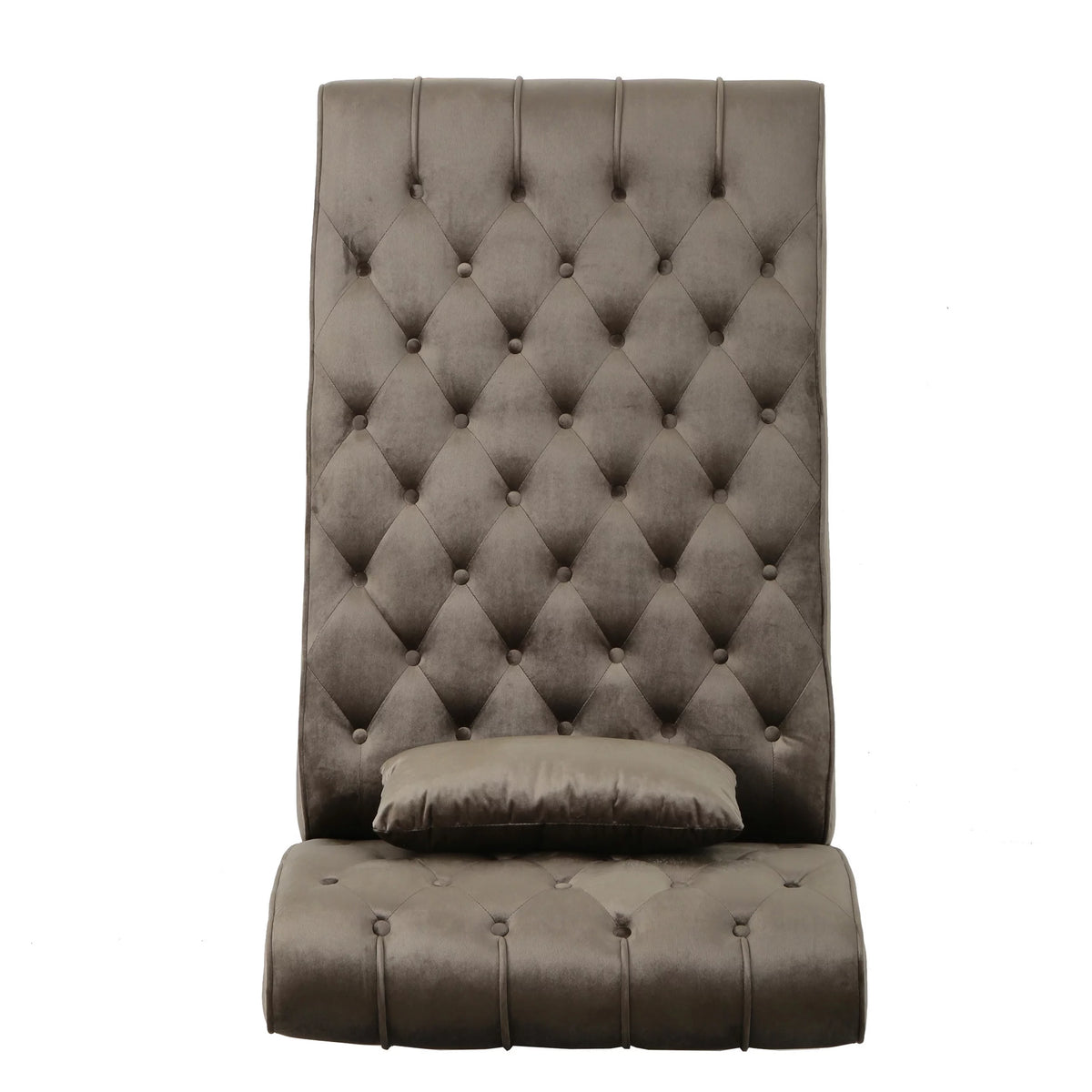 Gray Tufted Velvet Chaise Lounge R3168