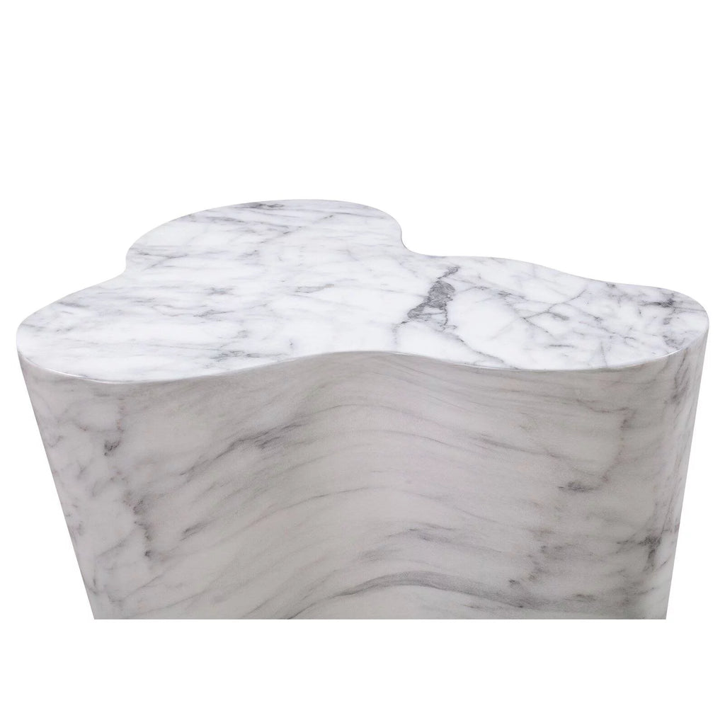 White Marble Side Table N654660