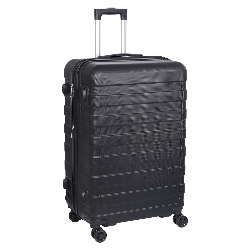 3pcs Black Spinner Luggage Suitcase Set L485556