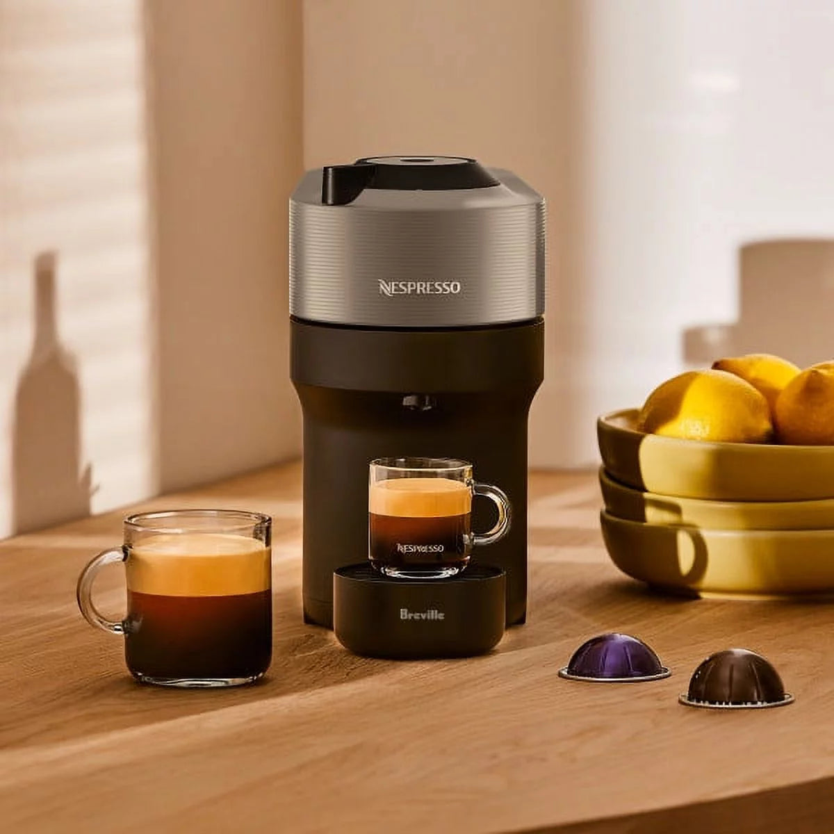 Dark Gray Coffee and Espresso Maker P77218
