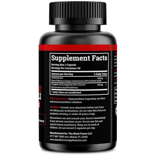 Black 1000mg Turkesterone Supplement K22936