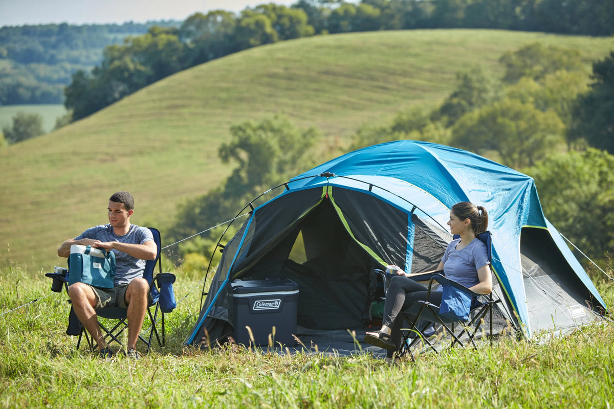 4-Person Dark Room Dome Camping Tent with Screen Room O556507