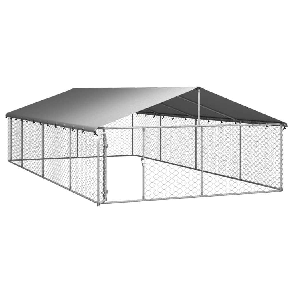 Outdoor Dog Kennel with Roof Z8128