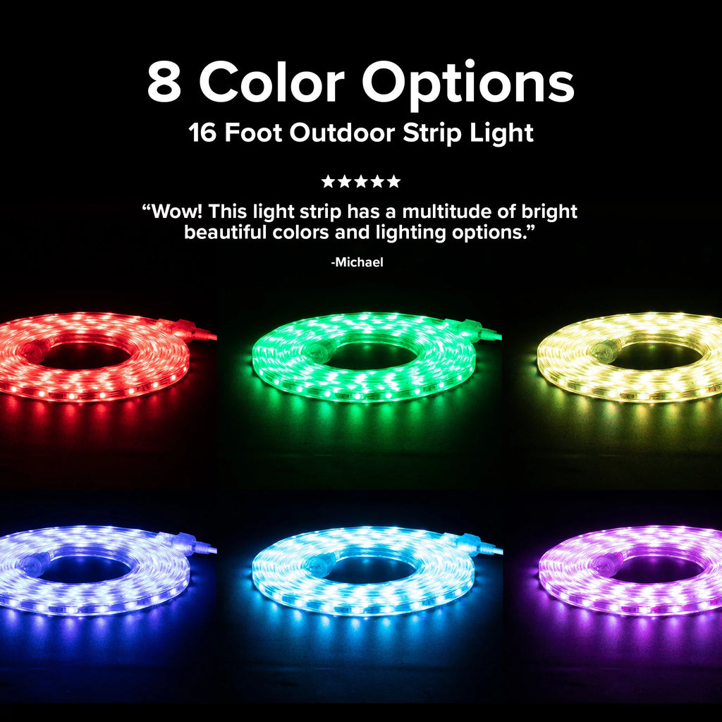 36 Watt 16 Foot Color Changing LED Outdoor Strip Light O697