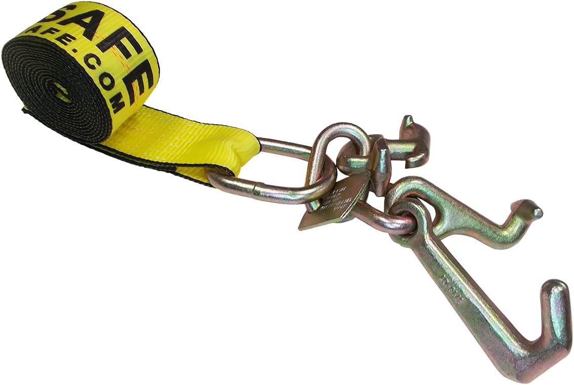 2” x 10’ Auto Tie-Down Car Straps 8 Pack Yellow L25166
