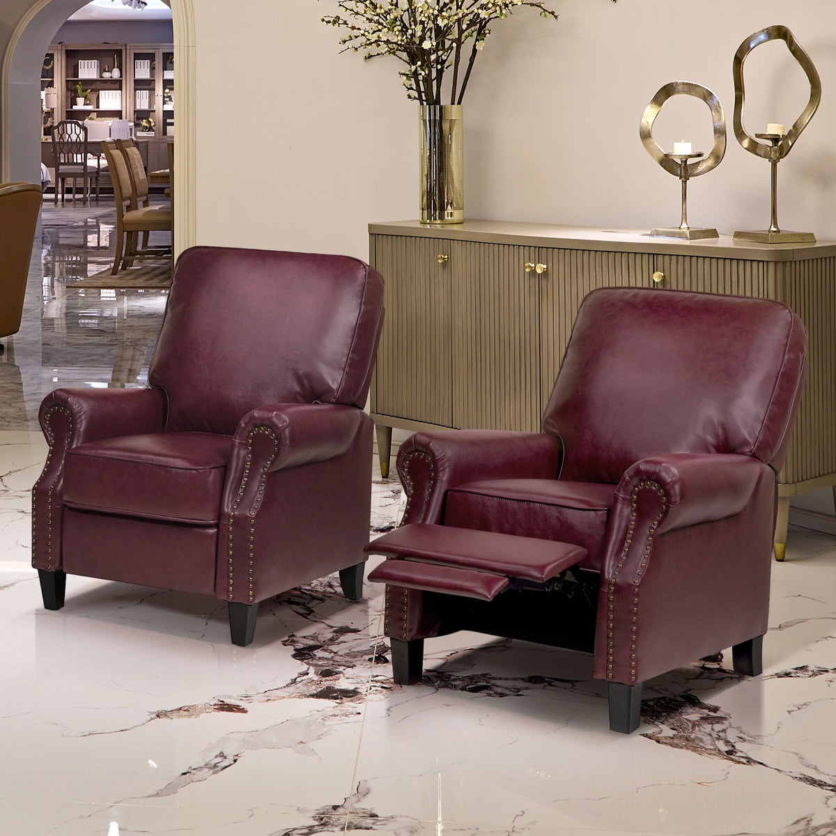 Manual Recliner Accent Chair T241211